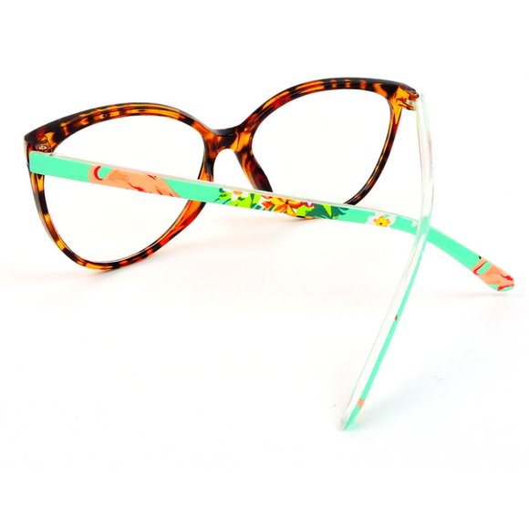 Cat Eye Oversized Frame Women's Reading Glasses - Picture 3 of 5